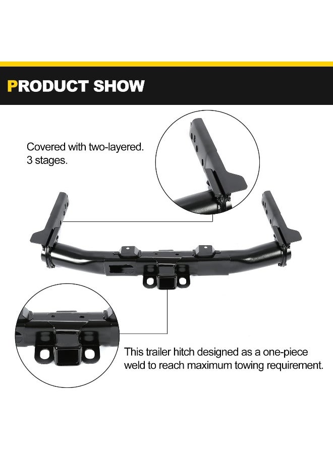 ECOTRIC ECOTRIC Trailer Hitch Receiver and Bezel Compatible with 20112022 Jeep Grand Cherokee Replacement for 82212180AC 82212180AD 3 StagesYou Will Receive 2 Packages  - Image 4