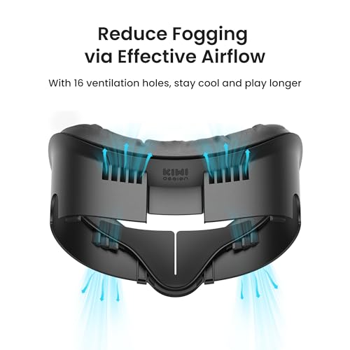 KIWI design V3 Facial Interface,2 Face Pads Compatible with Oculus Meta Quest 3 Accessories, NOT Compatible with Meta Quest 3S - Image 3