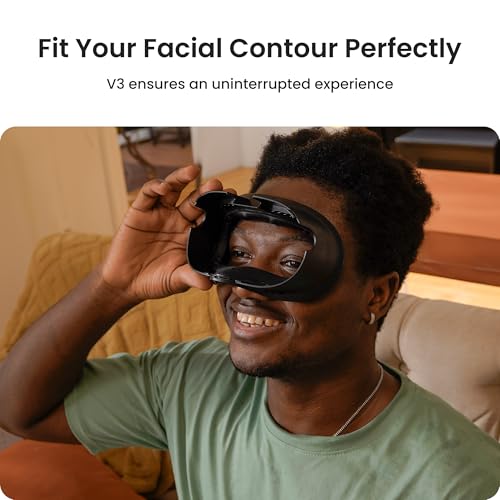 KIWI design V3 Facial Interface,2 Face Pads Compatible with Oculus Meta Quest 3 Accessories, NOT Compatible with Meta Quest 3S - Image 2