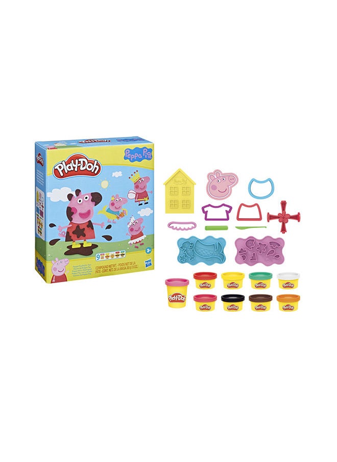 Play-Doh مجموعة تصفيف، مجموعة لعب مع 9 علب و 11 أداة، ألعاب للفتيات والفتيان من عمر 3 سنوات وما فوق  - Image 1