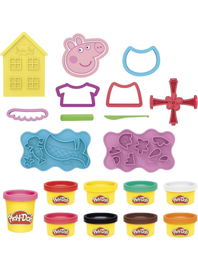 Play-Doh مجموعة تصفيف، مجموعة لعب مع 9 علب و 11 أداة، ألعاب للفتيات والفتيان من عمر 3 سنوات وما فوق - Image 3