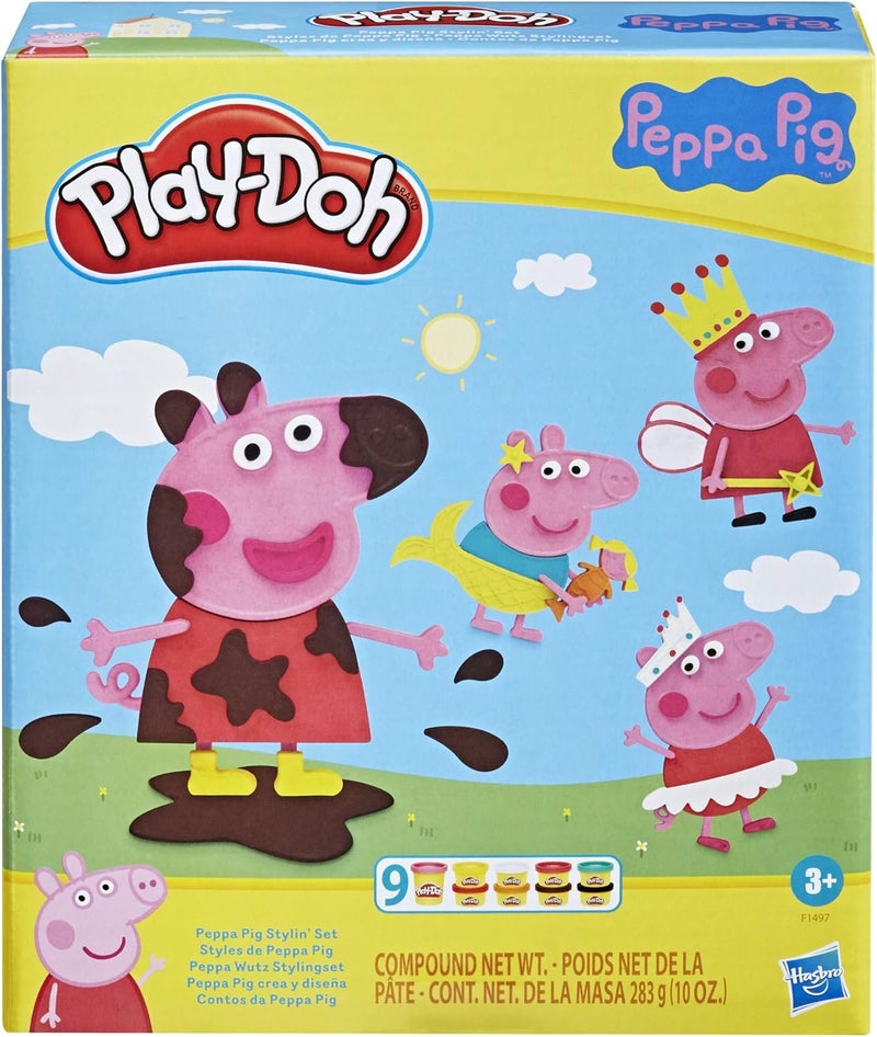 Play-Doh مجموعة تصفيف، مجموعة لعب مع 9 علب و 11 أداة، ألعاب للفتيات والفتيان من عمر 3 سنوات وما فوق - Image 1
