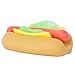funnysquee Hot Dog Toy 4 Layers Detachable Hot Dogs Burger Stress Relief Stretch and Squeeze Stress Toys Simulation Food Squishies Birthday Gift for Kid Hot Dog - Image 2