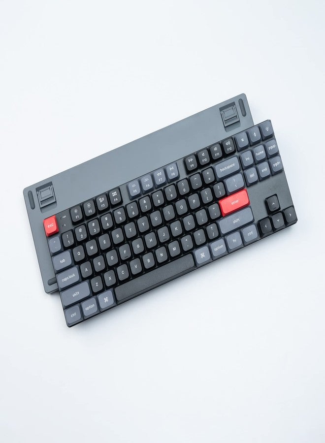 Keychron K1 Pro RGB Ultra-Slim QMK/VIA Custom Bluetooth Wireless/USB Wired Mechanical Keyboard with Low-Profile Gateron Brown Switch, PBT Keycaps TKL Layout Computer Keyboard for Mac Windows Linux - Image 5