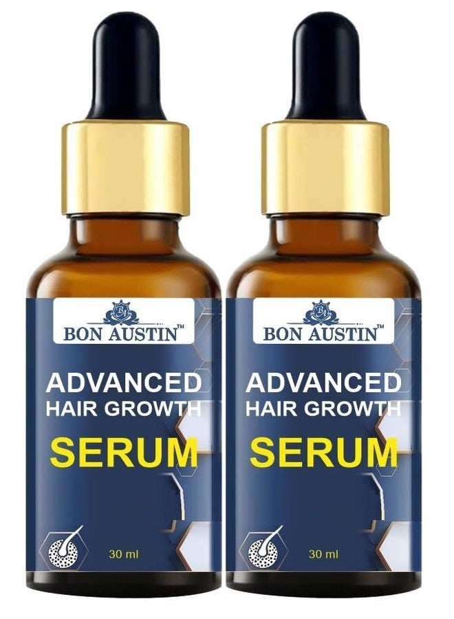 Bon AustinAdvanced Hair Growth Serum | With Redensyl & AnaGain |Reduce Hair Loss| Natural Oil | Scalp Serum for Hair Growth 30 ML Pack of 2 - Image 2