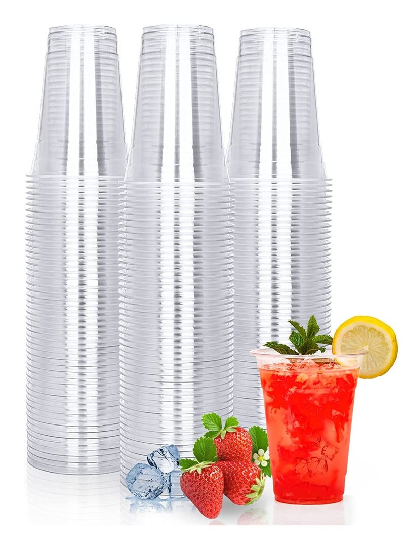 100 Count Plastic Drink Cups,Ice Coffee Cups - Image 1