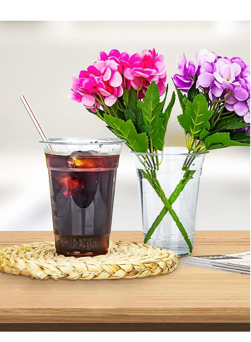 100 Count Plastic Drink Cups,Ice Coffee Cups - Image 4