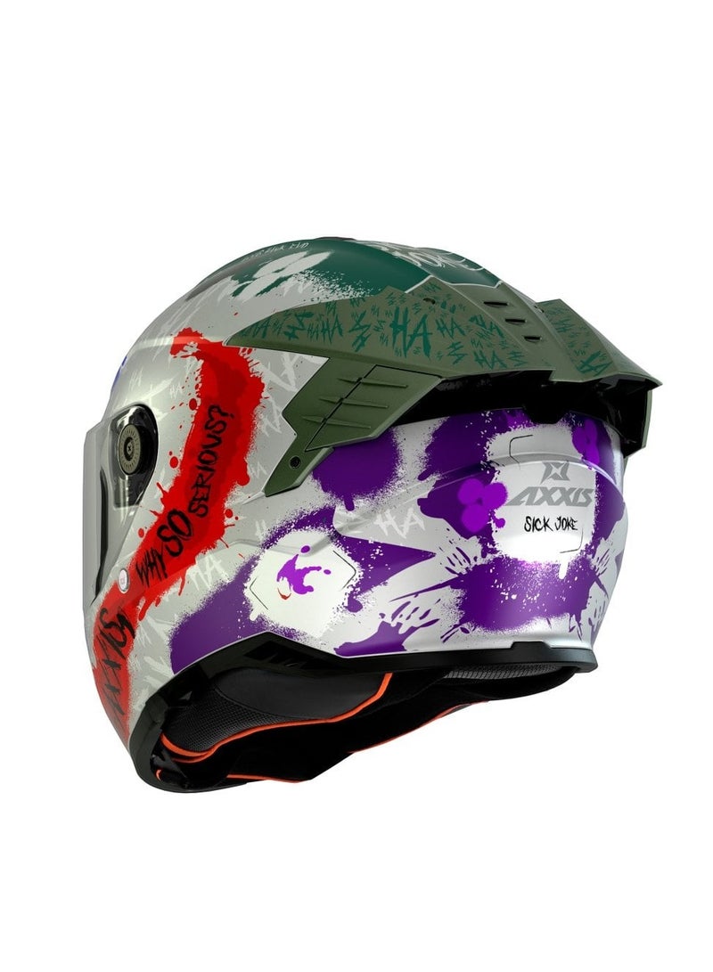 AXXIS Hawk Evo SV Joke A2 Matt Grey M 57-58cm Helmet - Image 3