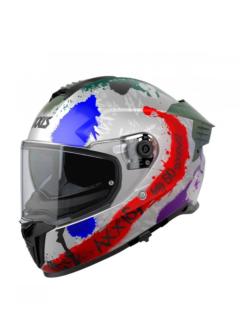 AXXIS Hawk Evo SV Joke A2 Matt Grey M 57-58cm Helmet - Image 2