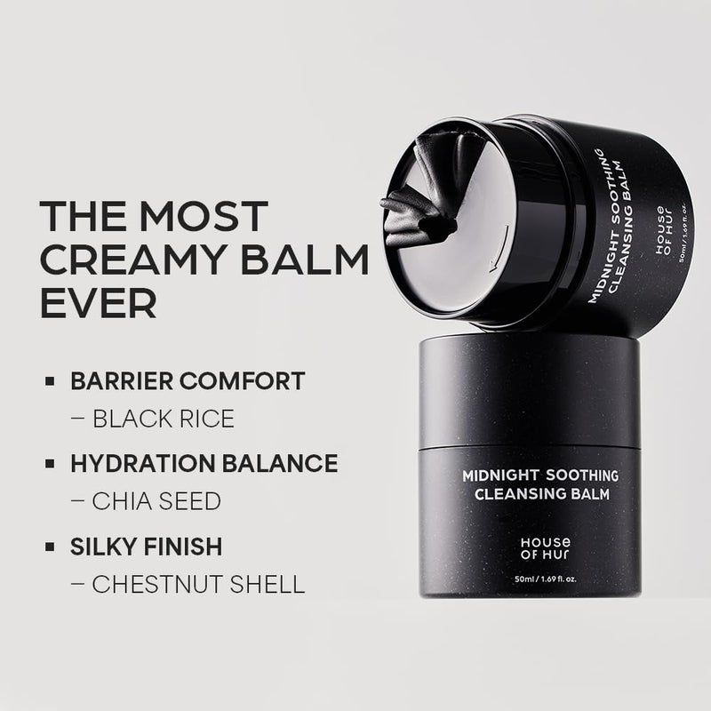 House of Hur Midnight Soothing Cleansing Balm | Hydrating & Calming Korean Skincare | 1.69fl.oz - Image 5
