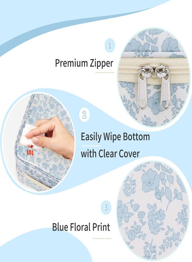 CUBETASTIC Nail Polish Organizer, Nail Supplies Storage Case Holds 45 Bottles Nail Polish & Nail Lamp, Travel Nail Tech Carrying Bag, Nail Kit Bag For Nail Stuff & Manicure Tools - Image 5