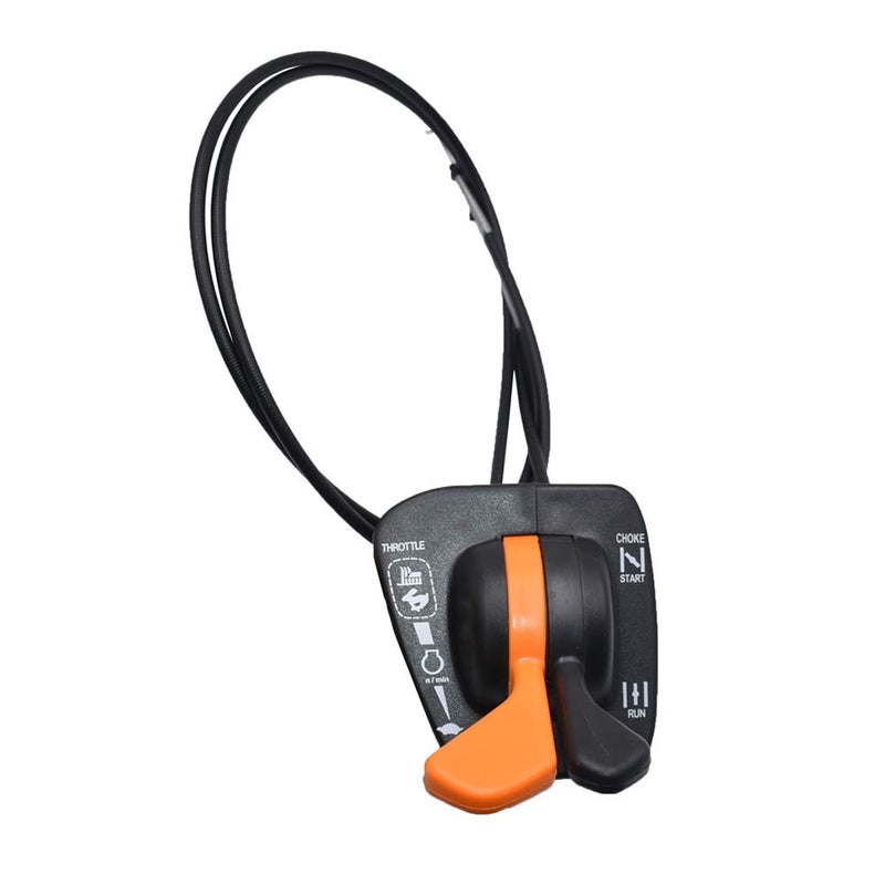 Partman GY20948 Replace Fit for John Deere Throttle Choke Cable GY20772 Twin Control Handles Fit for JD Model 125 135 145 155C 190C LA120 LA130 LA140 LA150 X140 LA135 LA145 LA155 LA165 LA175