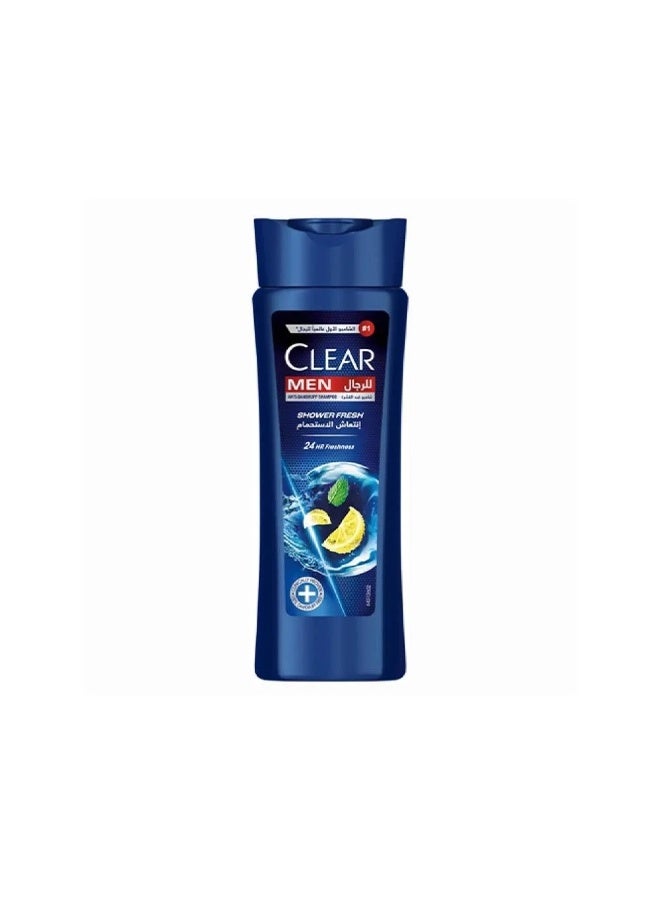 Clear Men Shower Fresh Anti Dandruff Hair Shampoo for 24H Freshness- 190ml