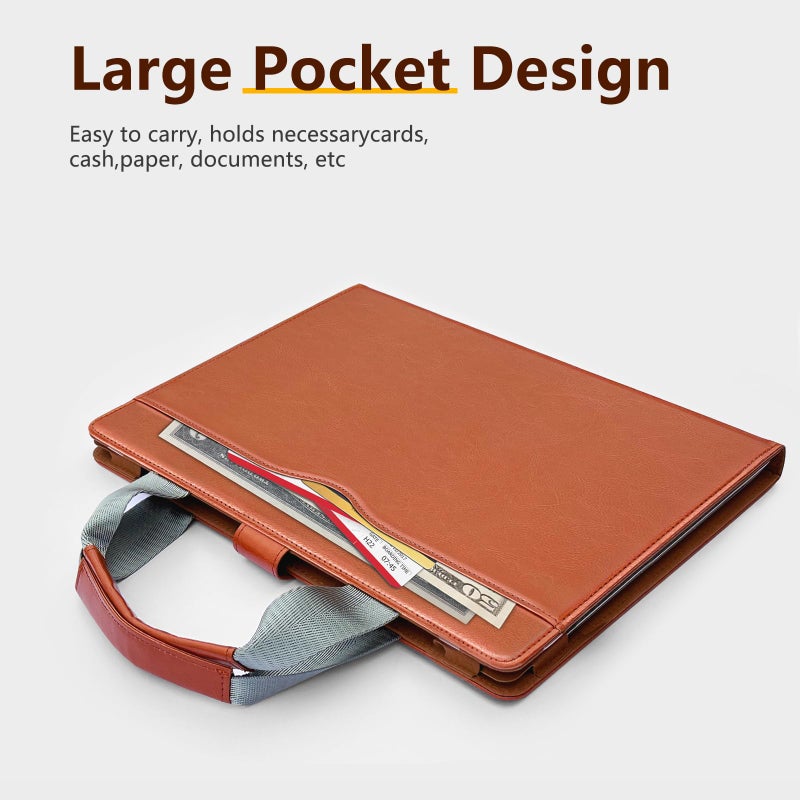 SSSÂ·GRGB Sleeve Case Cover for MacBook Air 13.6 A3113 A2681 M2 M3, MacBook Air 13 A2337 M1/A2179/ A1932, MacBook Pro 13 A2338 (M2 M1)/A2289/A2251/A2159/A1989 /A1708/A1706, MacBook Briefcases, Brown - Image 5
