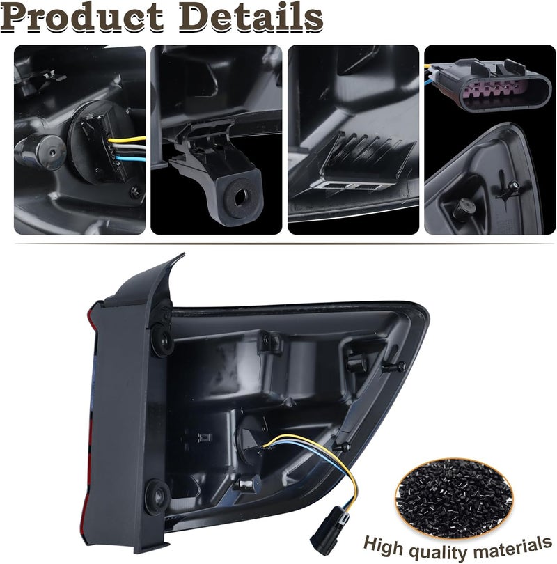 KAMDKI Left Driver Side Outer Tail Light LED Rear Lamp for 2014-2023 Dodge Durango - Image 4