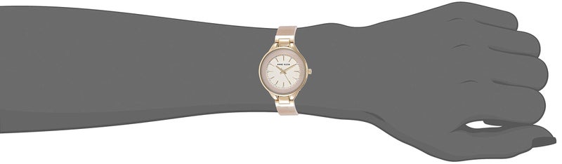 Anne Klein Women's AK/1408CRCR Premium Crystal Accented Cream Bangle Watch - Image 4