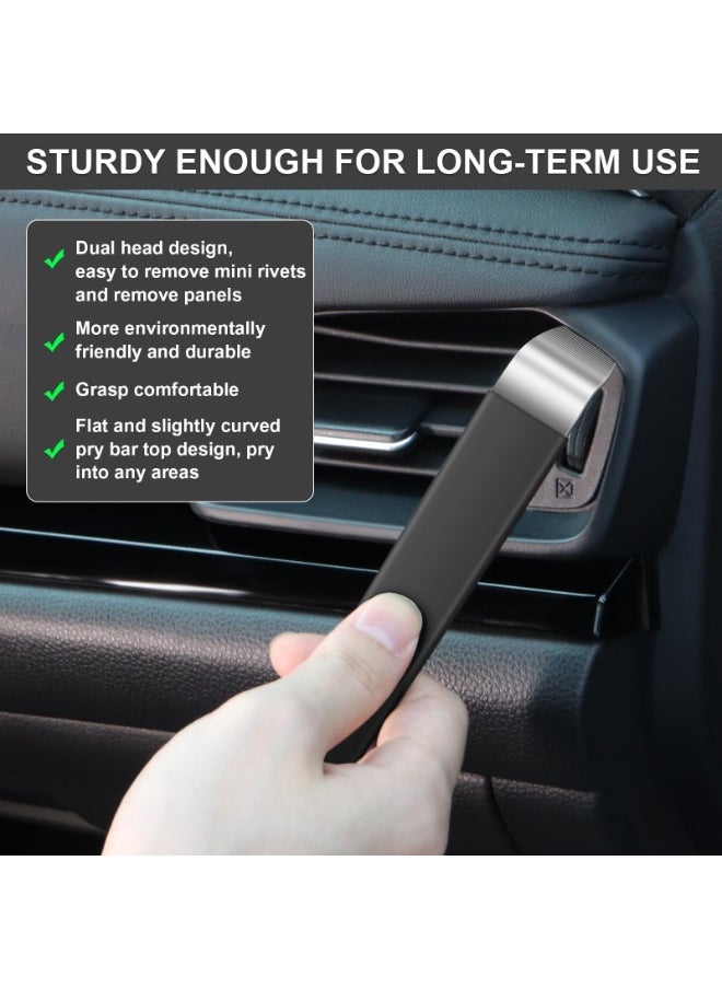 Generic 6PCS Metal Trim Removal Tool Automotive Tools Car Pry Tool Kit Auto Removal Set for Panel Door Window Tools Kit with Storage Bag Gloves  - Image 4