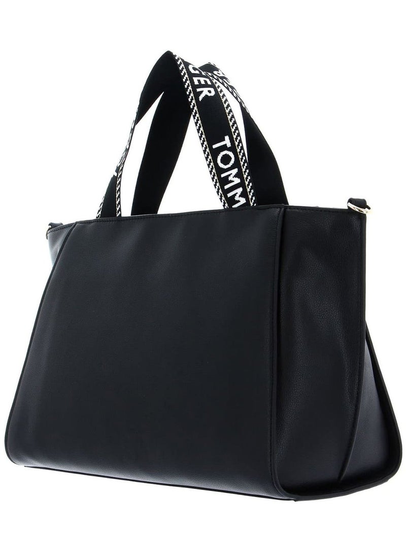 Tommy Icons حقائب يد نسائية سوداء من تومي هيلفيغر Aw0Aw14469 Bds - Image 4