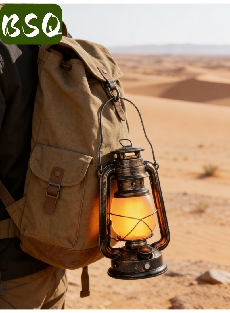 بي إس كيو مصابيح التخييم التي تعمل بالبطارية القديمة | مصابيح التخييم القديمة | الهواء الطلق | المصابيح المحمولة في الهواء الطلق | تأثيرات اللهب ، قابلة لإعادة الشحن ، ثلاثة أوضاع - Image 3