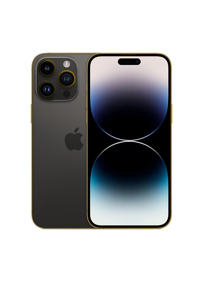كرافت Merlin Apple Iphone 15 Pro Max 256Gb Edge Of Gold Black Titanium - Image 1
