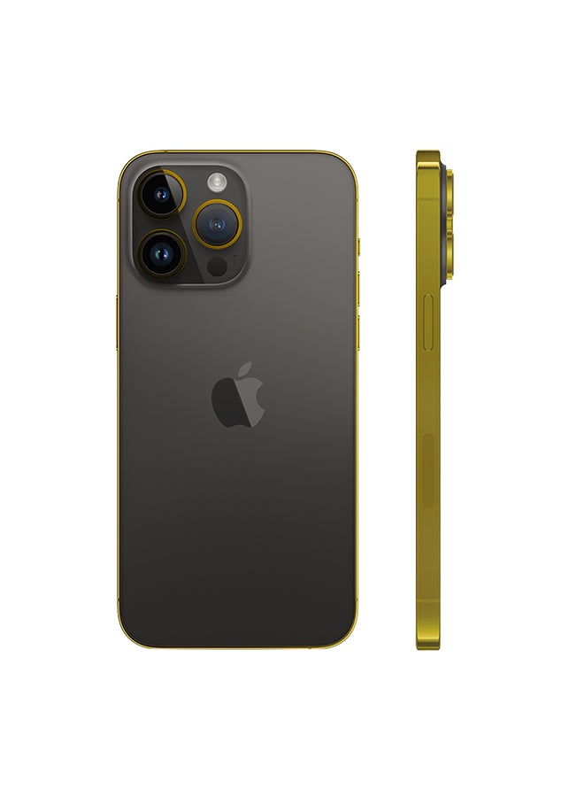 كرافت Merlin Apple Iphone 15 Pro Max 256Gb Edge Of Gold Black Titanium - Image 2
