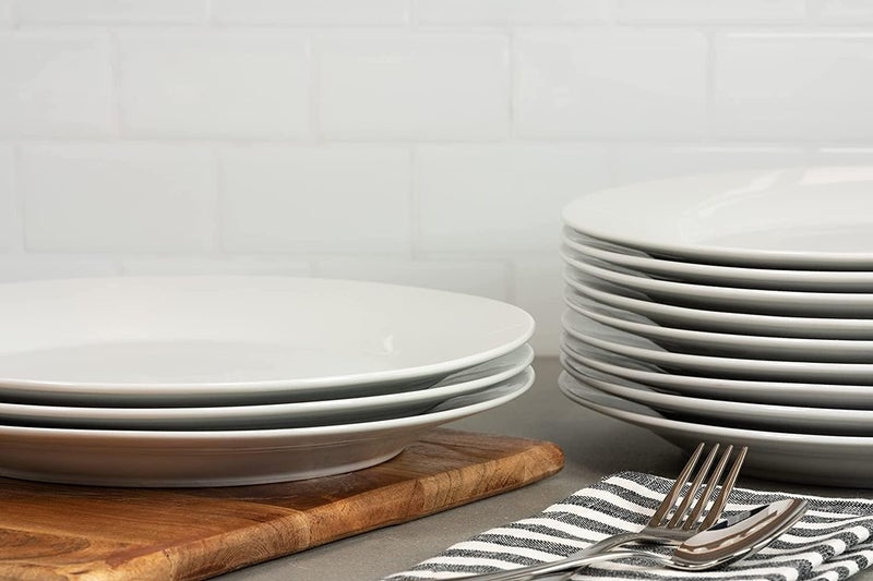 Mn 6 Piece Melamine White Serving Side Plates, Easy to Store, Durable, Shatterproof, Dishwasher Safe Multiple Sizes | Melamine Chip-resistant Plate (6 Inch | 15 cm) - Image 3