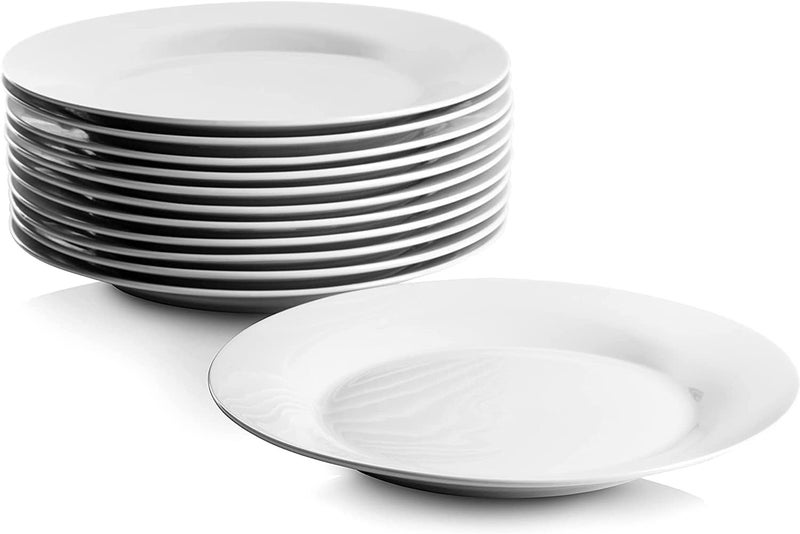 Mn 6 Piece Melamine White Serving Side Plates, Easy to Store, Durable, Shatterproof, Dishwasher Safe Multiple Sizes | Melamine Chip-resistant Plate (6 Inch | 15 cm) - Image 5