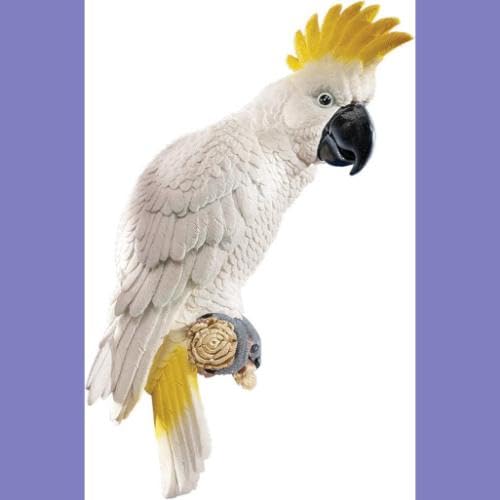 Design Toscano QL119618 Citron Cockatoo Bird Tropical Decor Wall Sculpture, 14 Inch, Polyresin, Full Color, 9.00" x 14.00" - Image 4