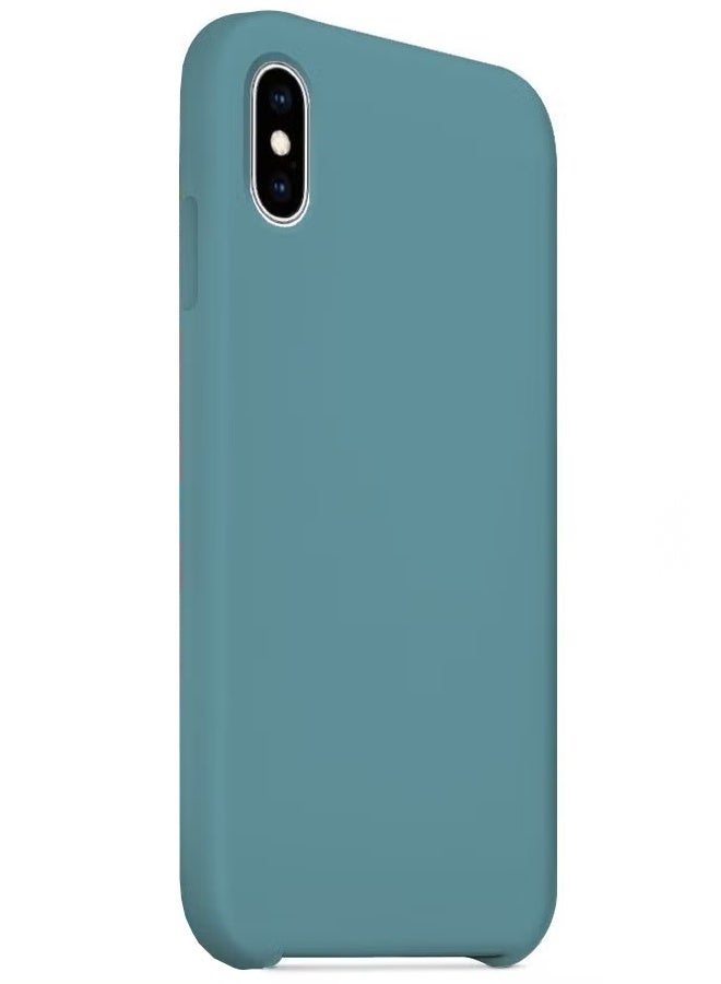 CATANES Premium Silicone Cover for iPhone XS MAX - Soft, Slim and Shockproof Protection Cactus Green Color - Image 3