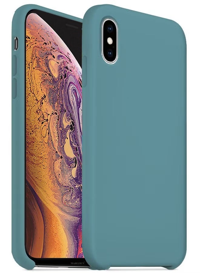 CATANES Premium Silicone Cover for iPhone XS MAX - Soft, Slim and Shockproof Protection Cactus Green Color - Image 2