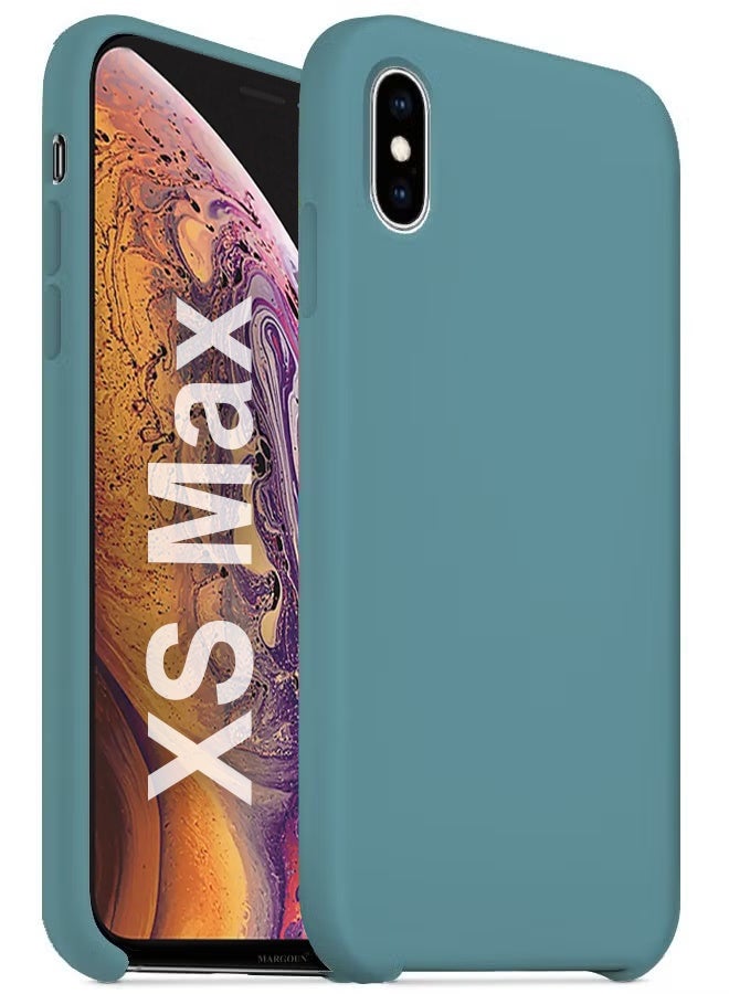 CATANES Premium Silicone Cover for iPhone XS MAX - Soft, Slim and Shockproof Protection Cactus Green Color - Image 1