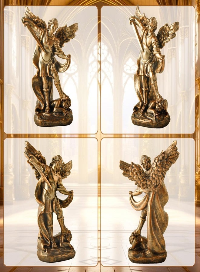ENNAS San Miguel Arcangel Statue - St. Michael Angel Figurine, Resin Statue Antique Bronze Finish Sculpture, Ideal for Collectors and Religious Decor - Image 5