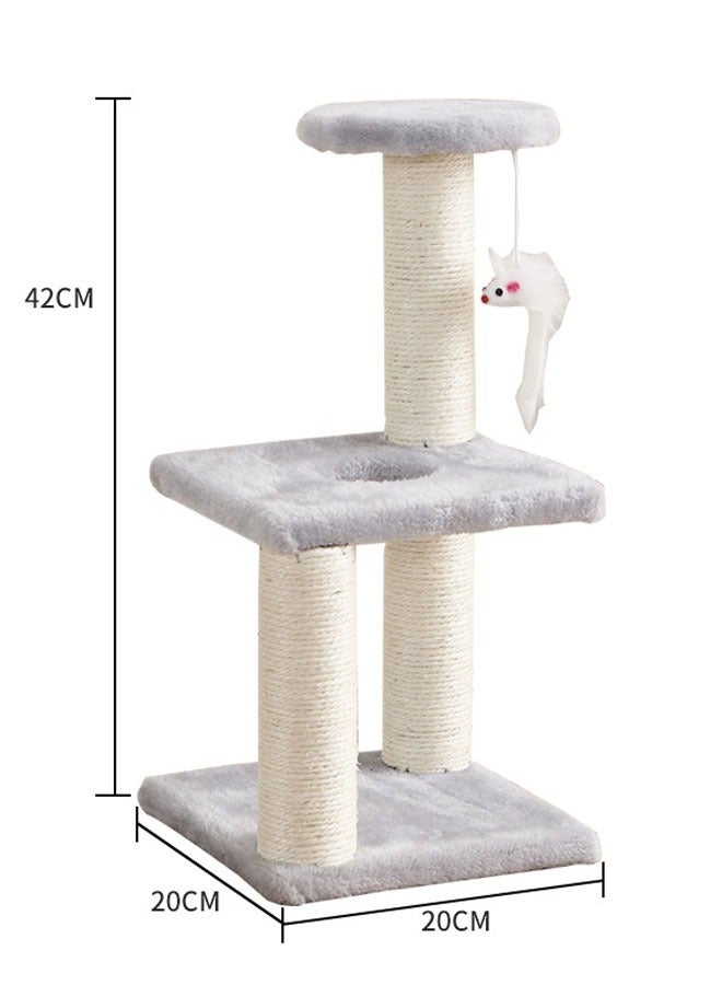 إن كي أكس شجرة لعب هريرة متعددة المستويات مع عمود خدش وسلم - Image 3