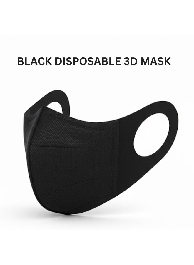 DADA 3D Disposable Protective Face Masks - 30 Pcs | Comfortable & Breathable Multi-Layer Mask for Daily Protection - Image 2