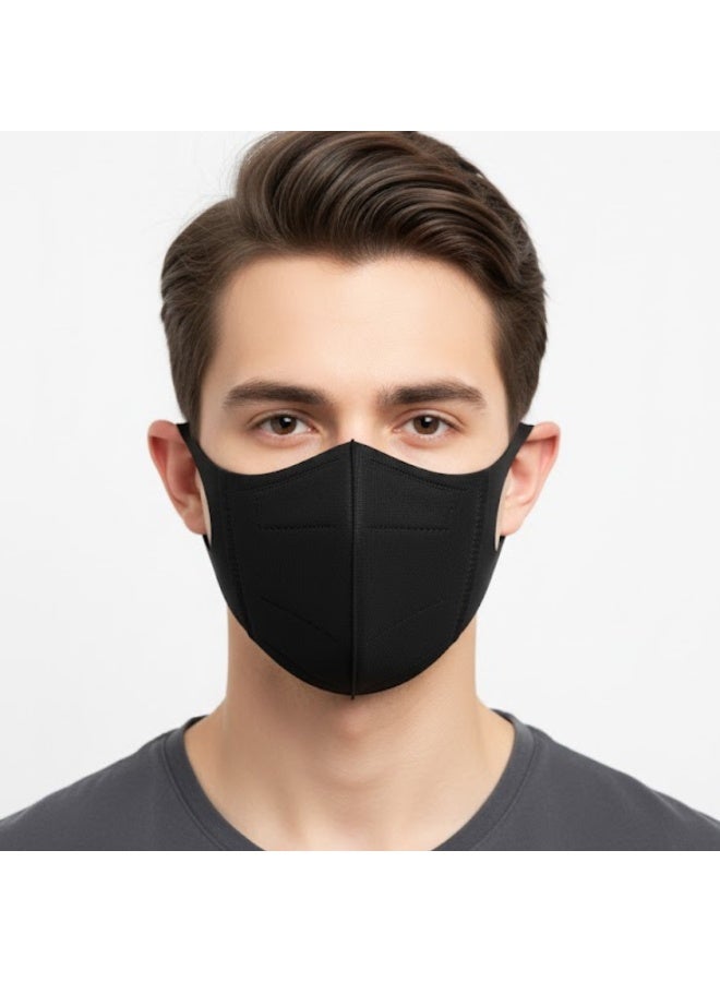 DADA 3D Disposable Protective Face Masks - 30 Pcs | Comfortable & Breathable Multi-Layer Mask for Daily Protection - Image 4
