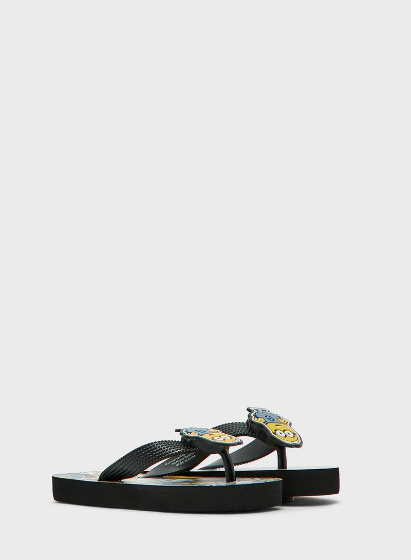 UNIVERSAL Flip Flops With Led Light Badge