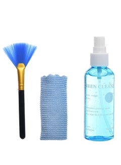 Zero Screen Cleaner for Laptop, Mobile Phone, LCD Screen, Digital Cameras, Perfumed Solution with Brush Cleans Surfaces and Mini Towel to Restore Brightness and Clarity, Gently Cleans and Removes Dirt, Fingerprints and Smudges from Most Screen Surfaces 100ml  - Image 1
