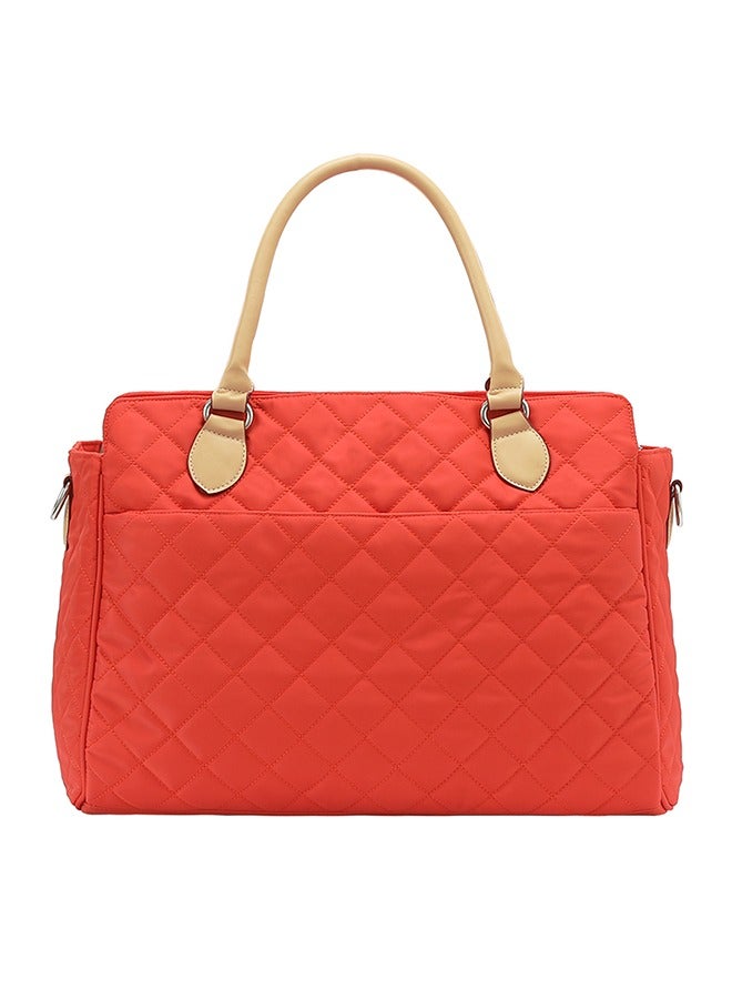 TEKNUM Stroller Plus Rocker With Orange Styler Fashion Diaper Bag - Black - Image 3