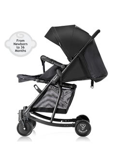 TEKNUM Stroller Plus Rocker With Orange Styler Fashion Diaper Bag - Black  - Image 4