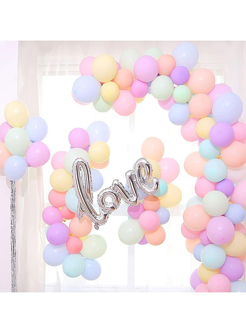 Dubkart 100 Pack 10 Inch Macaron Color Balloons - Assorted Candy Color Balloons for Party, Birthday, Wedding and Decorations - Image 4