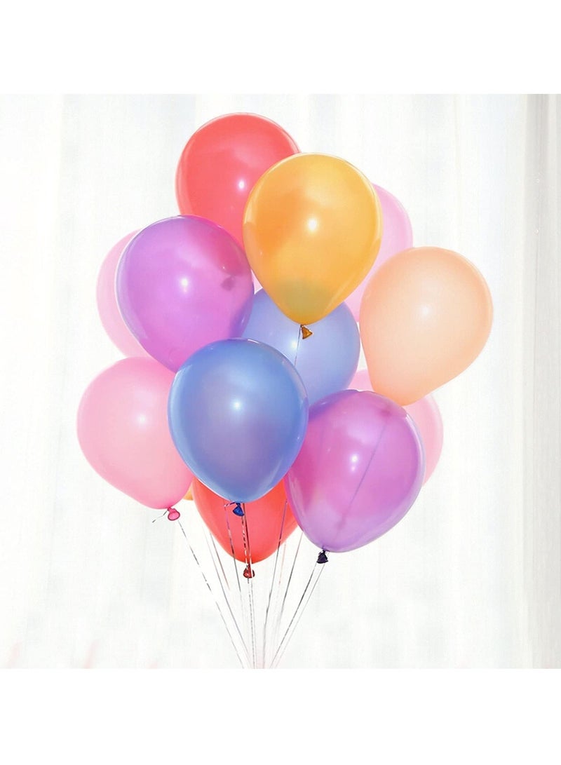 Dubkart 100 Pack 10 Inch Macaron Color Balloons - Assorted Candy Color Balloons for Party, Birthday, Wedding and Decorations - Image 1