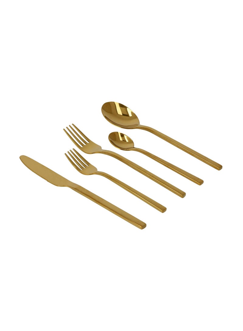 La Mesa 20 Piece Cutlery Set Rose Gold - Image 3