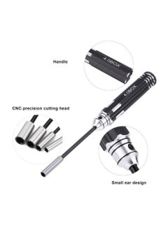 KASTWAVE Hex Nut Driver Set Hexagonal Head Nut Wrench 4.0/5.5/7.0/8.0mm 4Pcs RC Repair Tools Kit Socket Screwdrivers for RC Cars Model Airplanes Sportinggoods Deformation Model  - Image 4