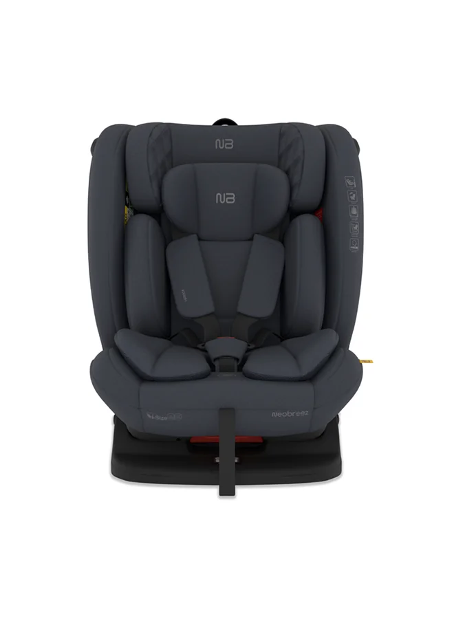 neobreez I-EROCA All-In-One Convertible Travel Baby Toddler Kids Child Boys Girls Car Seat, I-Size ECER129, Recline&Adjustable, Memory Foam, Injection Mold, Forward&Rear Facing, 0-36 Kg, 0-12Yrs, Group 0/1/2/3