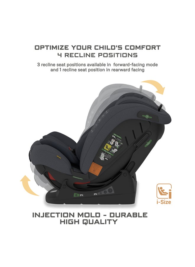 neobreez I-Eroca All-In-One Convertible Baby Infant Toddler Child Car Seat, Latest I-Size Ecer129,  Recline & Adjustable, Memory Foam,  Injection Mold, Forward & Rear Facing,  Group 0/1/2/3 0-36 Kg, 0-12Years  - Image 3