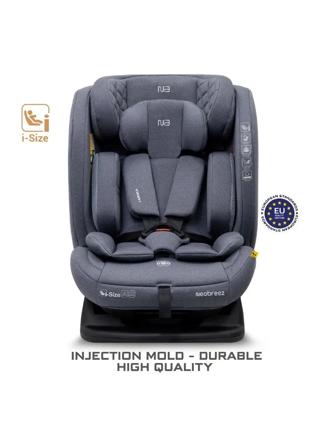 neobreez I-EROCA All-In-One Convertible Travel Baby Toddler Kids Child Boys Girls Car Seat, I-Size ECER129, Recline&Adjustable, Memory Foam, Injection Mold, Forward&Rear Facing, 0-36 Kg, 0-12Yrs, Group 0/1/2/3