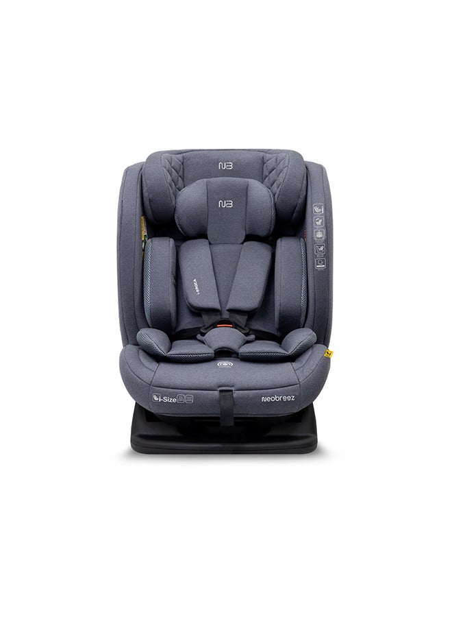 neobreez I-EROCA All-In-One Convertible Travel Baby Toddler Kids Child Boys Girls Car Seat, I-Size ECER129, Recline&Adjustable, Memory Foam, Injection Mold, Forward&Rear Facing, 0-36 Kg, 0-12Yrs, Group 0/1/2/3 - Image 1