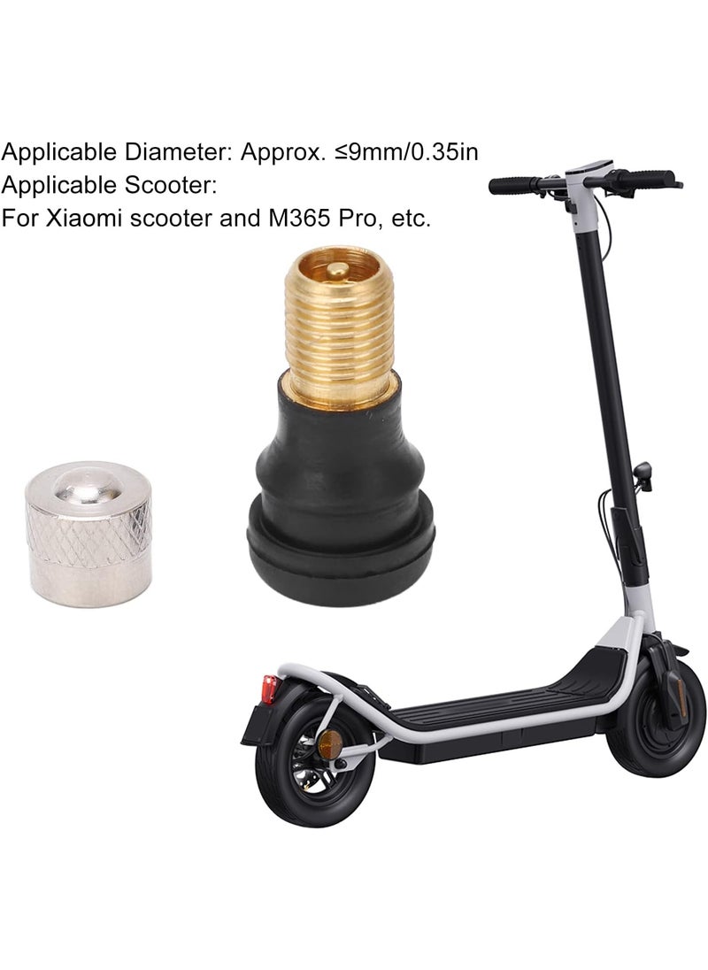 Tefola 10Pcs Electric Scooter Vacuum Valve Snap in Rubber Tire Valve Stems 2cm Long for Xiaomi M365 Pro Less 9mm Diameter  - Image 2