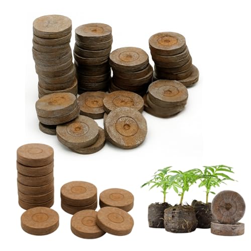 Cocogarden Coir Seed Germination Kit for Gardening with Netted Root Plug, Cocopeat Coin, Coco Pellets, Coin, Disc (Pack of 50) - Image 1