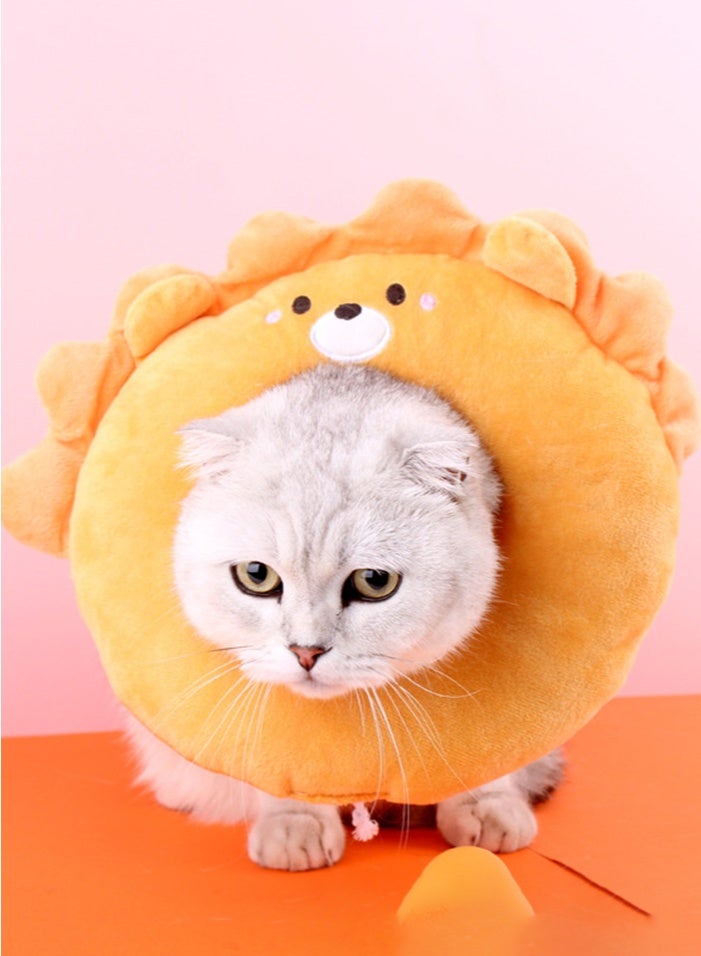 Generic Adjustable Cat Recovery Collar Soft,Cute Pet E-Collar Neck Cone After Surgery Wound Healing Protective Cone Fit for Kitties, Small Dogs  - Image 3